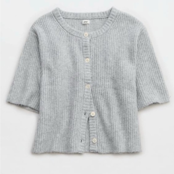 aerie Sweaters - Aerie Unreal Short Sleeve Cardigan